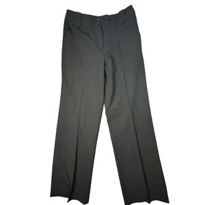 Larry Levine Petite Black Wide Leg Stretch Dress Pants Officecore 8P Preppy